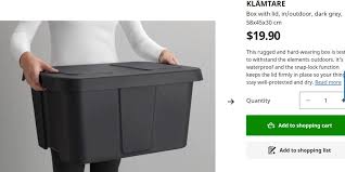 Ikea Outdoor Storage Box Furniture