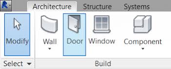 door tool available in revit s toolbar