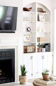 Decorating Built In Shelves