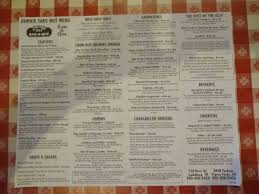 menu at bennett s pit bar b que pigeon