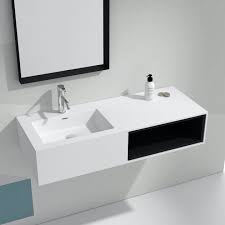 Wall Mounted Solid Surface Vanity Unit