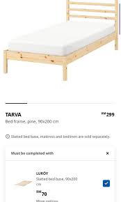 Ikea Tarva Bed Frame Luroy Base