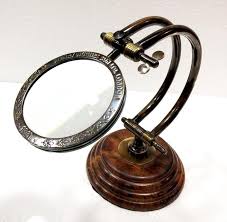 Brass Adjustable Magnifying Glass