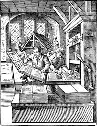 La stampa con la macchina di Gutenberg