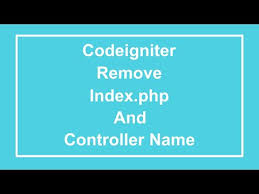 codeigniter 3 how to remove index php