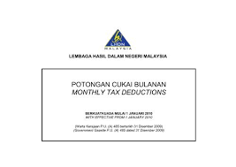 Jadual pcb 2020 / pcb table 2018 Jadual Potongan Cukai Bulanan Tahun 2020 Malayvava