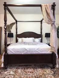 Four Poster Bed Queen Size Linen