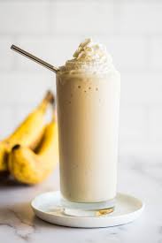 creamy and thick banana milkshake