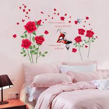 y red lips kiss wall decals kissing