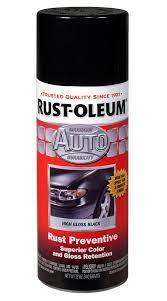 Rust Oleum Automotive 12 Oz Gloss Black Enamel Spray Paint