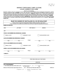 usmc leave and liberty request form