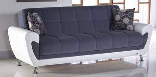 Duru Cozy Gray Convertible Sofa Bed By