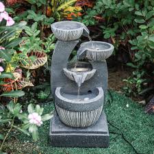 In Outdoor Water Fountain Feature Led