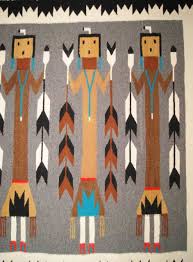 yei five females navajo rug weaving for