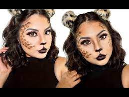 cat cheetah halloween makeup tutorial
