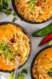 thai en noodle soup a dish of