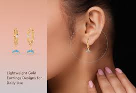 7 top lightweight gold earrings designs