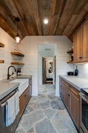75 rustic slate floor kitchen ideas you
