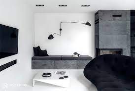 Minimalist House Interior in Black and White Decor - InteriorZine gambar png