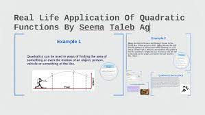 Of Quadratic Functions By Seema Taleb Agha