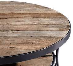 Bartlett Round Reclaimed Wood End Table