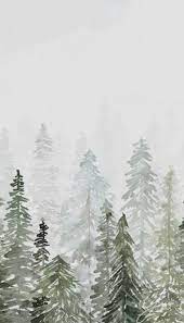 Watercolor Winter Forest Wallpapers ...