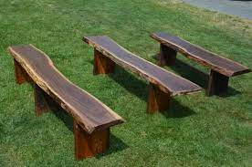 Reclaimed Wooden Benches Outdoor