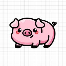 Cute Pig Vector Ilration