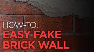 Easy Fake Brick Wall UsingCompound YouTube