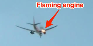 В сша во время полета boeing 777 неожиданно отказал и затем загорелся один из двигателей. Video Boeing 777 Spews Flames While Emergency Landing At Lax Business Insider