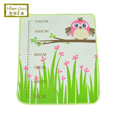 Owl Height Charts Pattern Baby Changing Pad Newborn Infant