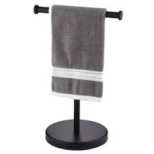 towel rack holder in matte black