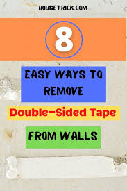 Remove Double Sided Tape From Walls
