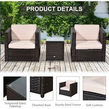 Seater Rattan Sofa Garden Furniture Set