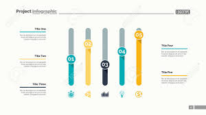 Five Columns Bar Chart Business Data Comparison Diagram Design