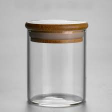 china glass jar and food storage jar