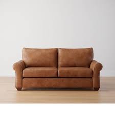 Pb Comfort Roll Arm Leather Sofa Box