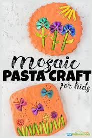 stunning mosaic pasta craft and art