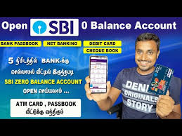 how to open sbi zero balance account