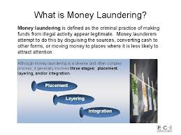 Stage 1 of money laundering: Economic Crime Institute Conference Find The Fraudstermoney Launderer