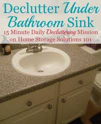 Declutter Under Bathroom Sink Cabinets