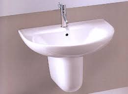 Wash Hand Basin 57cm With Half Pedestal