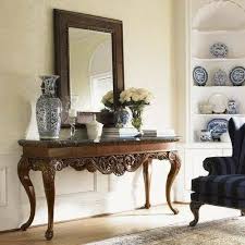 Hand Carved Console Table Wit Mirror