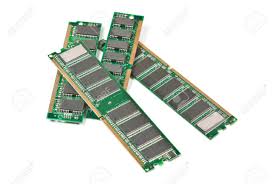 Heap Of Ddr Ram Sticks Isolated On White Background