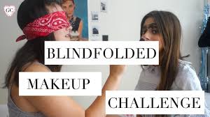 blindfolded makeup challenge video i