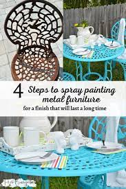 Spray Paint Metal Outdoor Furniture
