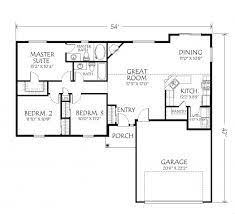 3 Bed Single Story House Plans gambar png