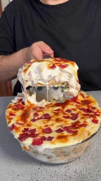 Basterma Béchamel بسطرمة بشاميل, Filling:, 1 & 1/2 cups bell peppers , 1 tbsp butter, 1 cup Halwani basterma, 1 tsp smoked paprika, 1 tsp onion powder, 1/2 tsp black pepper , Salt to taste, Béchamel ...