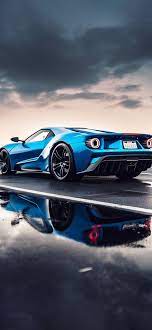 blue ford gt supercar wallpapers ford