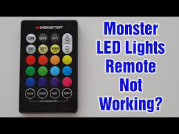 monster led light strip remote not